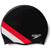 Шапка для плавання Speedo Rev Moud Silc Cap AU чорний, червоний 8-0933714662 OSFM (5059937304472) m