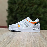 Кроссовки мужские Adidas Drop Step белые с серым оранжевым SRV O11141