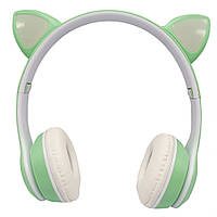 Детские наушники с кошачьими ушками VIV-23M(Green) Adore Дитячі навушники з котячими вушками VIV-23M(Green)