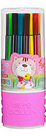 Детские фломастеры в тубусе 1668-24-P, 24 цвета Adore Дитячі фломастери в тубусі 1668-24-P, 24 кольори