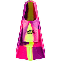 Ласты Aqua Speed Training Fins 137-93 7934 рожевий, фіолетовий, жовтий 39-40 (5908217679345) m