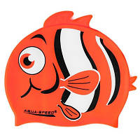 Шапка для плавания Aqua Speed Zoo 115-75-Nemo 5758 помаранчева рибка Діт OSFM (5908217657589) m