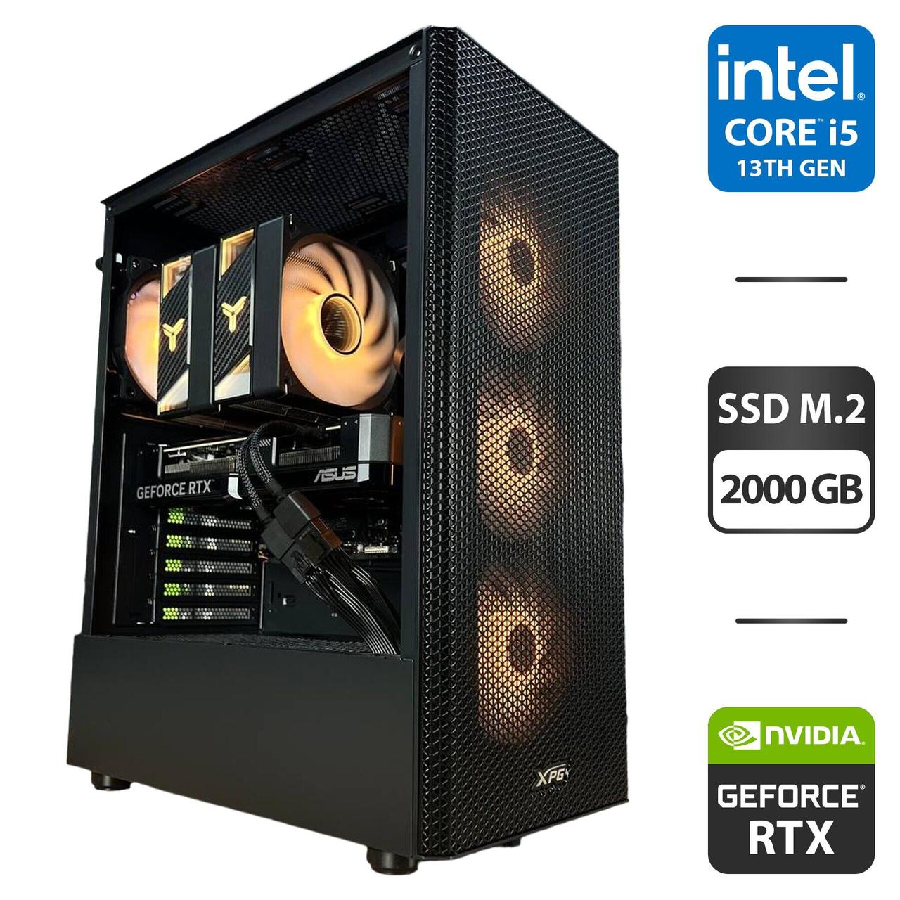 Збірка під замовлення: новий комп'ютер A-Data XPG Valor Mesh C Black MT/ i5-13400F/ 32GB RAM/ 2000GB SSD/ RTX 4070 Super 12GB/