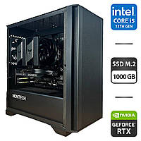 Збірка під замовлення: новий комп'ютер Montech Air 100 Lite Black MT/ i5-13600KF/ 32GB RAM/ 1000GB SSD/ RTX 3060 12GB/ 650W