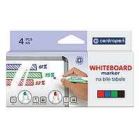 Набор маркеров Centropen Board 8559 2,5 мм, round tip, SET 4colors (картон) (8559/4/CB) m