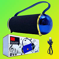 Бездротова блютуз колонка музична портативна з мікрофоном потужна акустична система bluetooth M218