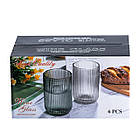 Набір склянок із товстого скла 6 штук по 450 мл прозорий HP4149, фото 3