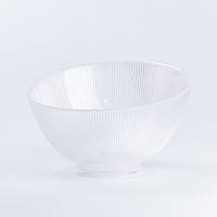 Сервировочная тарелка стеклянная прозрачная тарелка глубокая