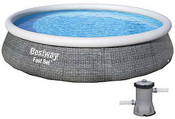Bestway Надувний басейн Bestway 57376 (396x84 см) з картриджним фільтром
