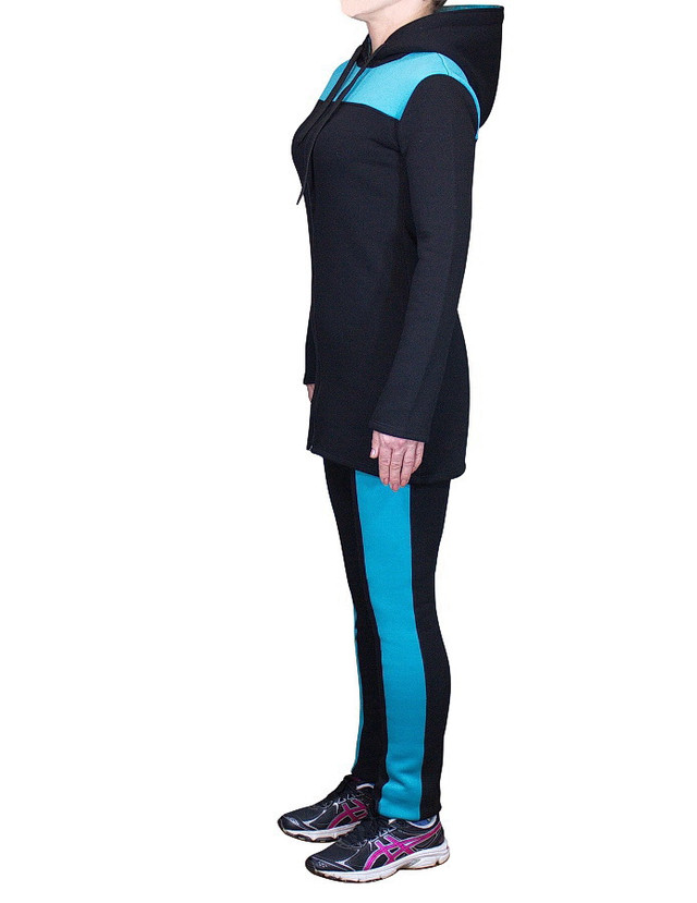 Теплый спортивный костюм кардиган с капюшоном и брюки - фото teens.ua