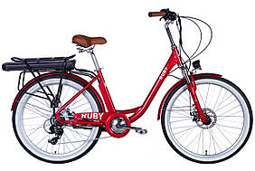 Велосипед з електроприводом 26" алюміній Dorozhnik eRUBY AM рама-17" 36B 17.5А*г, 500 Вт, маским. швид. 35