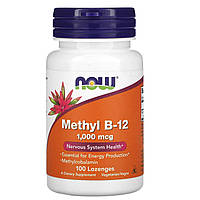 Витамин Methyl B-12 Now Foods метил 1000 мкг 100 леденцов ZK, код: 7701059