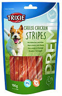 Trixie TX-31586 Premio Cheese Chicken Stripes 100 г — ласощі для собак із куркою та сиром