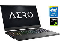 Игровой ноутбук Gigabyte Aero 15 OLED SA / 15.6" (3840x2160) IPS / Intel Core i7-9750H (6 (12) ядер по 2.6 -
