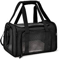 Сумка-переноска для котів і собак 42x28x28 см CosmoPet CP-47 Black