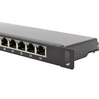 Патч-панель Hypernet 19" 24хRJ-45 FTP 0.5U cat.6 PP-KFSTP6-24-05U l