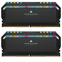 Модуль памяти для компьютера DDR5 64GB 2x32GB 6000 MHz Dominator Platinum RGB Black Corsair CMT64GX5M2B6000C30