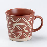 Чашка керамічна 350 мл для чаю чи кави Коричнева