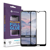 Стекло защитное MakeFuture Nokia 2.4 Full Cover Full Glue MGF-N24 l