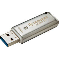 USB флеш наувач Kingston 128GB IronKey Locker Plus 50 AES Encrypted USB 3.2 IKLP50/128GB l