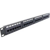 Патч-панель Hypernet 19" 24 порта UTP cat.6 PP-KUTP6-24-NM l