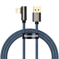 Дата кабель USB 2.0 AM to Lightning 2.0m CACS 2.4A 90 Legend Series Elbow Blue Baseus CACS000103 l