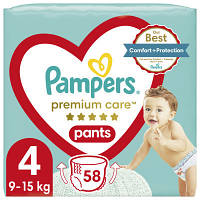 Подгузники Pampers Premium Care Pants Maxi Размер 4 9-15 кг, 58 шт 8001090759993 l