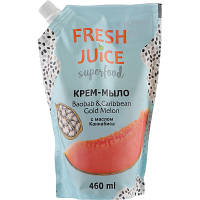 Жидкое мыло Fresh Juice Superfood Baobab & Caribbean Gold Melon дой-пак 460 мл 4823015943331 l