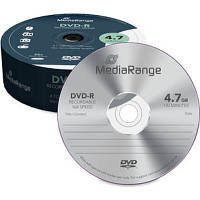 Диск DVD Mediarange DVD-R 4.7GB 120min 16x speed, Cake 25 MR403 l