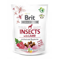 Лакомство для собак Brit Care Dog Crunchy Cracker Insects насекомые, ягненок и малина, 200 г 8595602551477 l