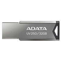 USB флеш наель ADATA 32GB UV250 Metal Black USB 2.0 AUV250-32G-RBK l