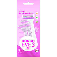 Бритва Dorco EVE 3 Fit для женщин 3 лезвия 3 шт. 8801038590769 l