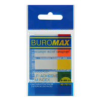 Стикер-закладка Buromax Половинки Plastic bookmarks 45x12mm, 5*20 шт, neon BM.2305-98 l