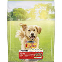 Сухой корм для собак Purina Friskies Active с говядиной 2.4 кг 7613034232229 l