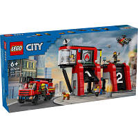 Конструктор LEGO City Пожежне депо з пожежною машиною 843 деталей 60414 l