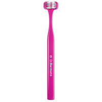 Зубная щетка Dr. Barman's Superbrush Compact Трехсторонняя Мягкая Розовая 7032572876328-pink l