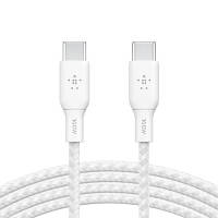 Дата кабель USB-C to USB-C 2.0m 100W white Belkin CAB014BT2MWH l