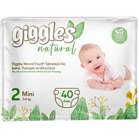 Подгузники Giggles Natural 2 Mini 3-6 кг 40 шт 8680131206384 l