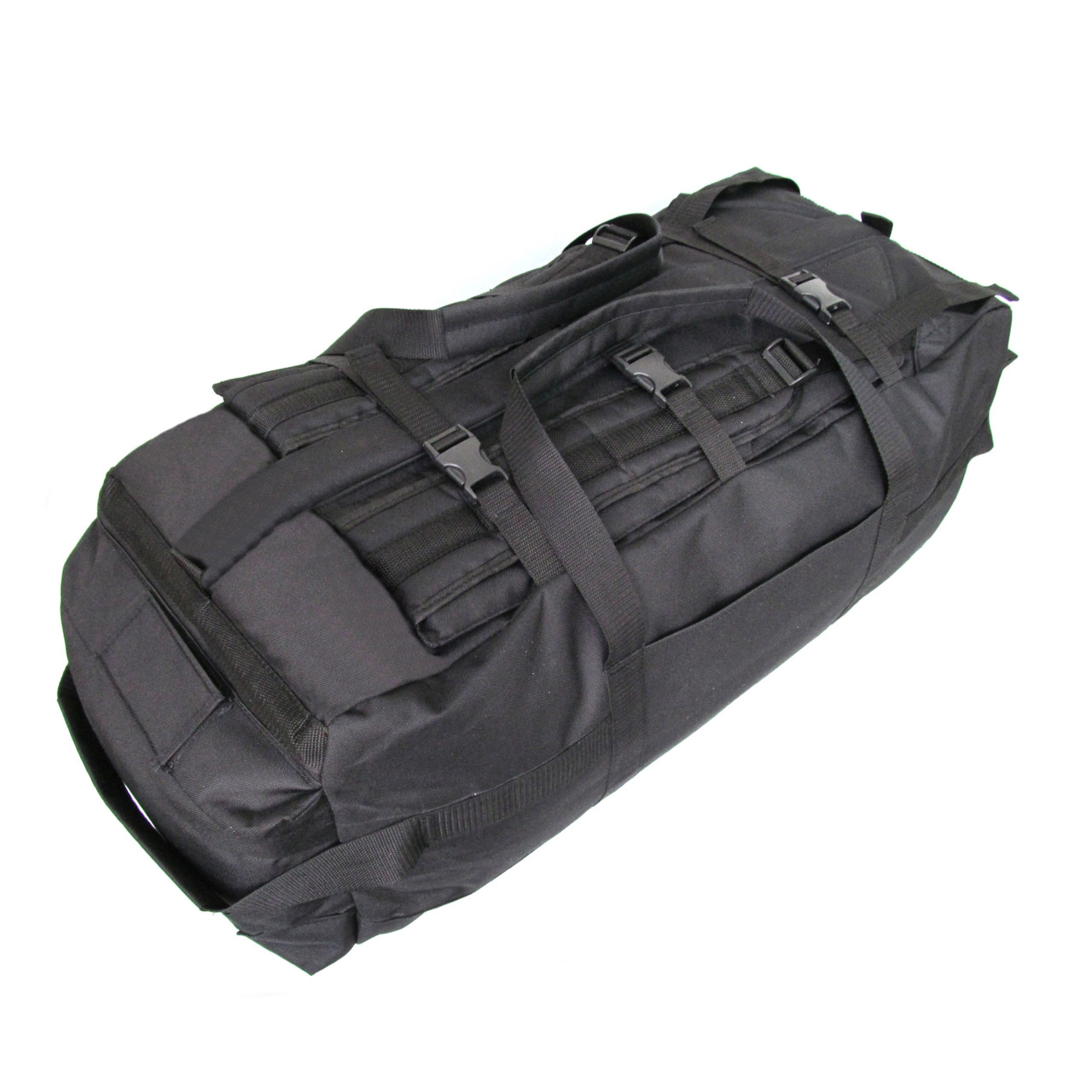 Сумка-рюкзак дорожня Natursport Transporter 80 л Водовідштовхувальна тканина Чорна