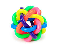 Игрушка Мяч резиновый плетенный для Собак Pipitao 061111 D:9,0 см Multi Color