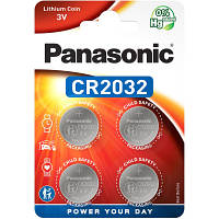 Батарейка Panasonic CR 2032 Lithium * 4 CR-2032EL/4B l