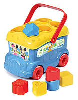 Clementoni Baby Mickey Bus машинка с кубиками сортер интерактивная игрушка (5813694)