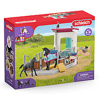 Schleich Horse Club загон для лошадей с кобылой и жеребенком комплект 42611 (7416543)