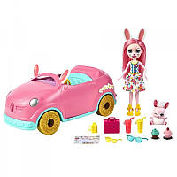 Enchantimals Bunny Car игрушечная машина с куклой и аксессуарами. (7102378)