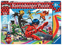 Ravensburger Miraculous: Ladybug and Cat Noir 2D пазл для детей 200 деталей (7081889)