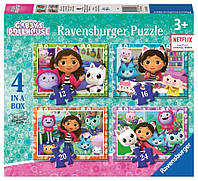 Ravensburger Кошачий домик Габи 2D пазл 4в1 (7566392)