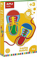 Apli Kids набор для обучения завязыванию шнурков на обуви. (6577813)