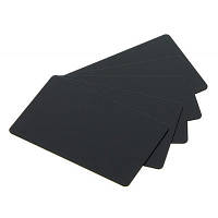 Карточка пластиковая чистая Evolis PVC-U 30 mil, чорные, матовые, 5х100 штук (C8001)