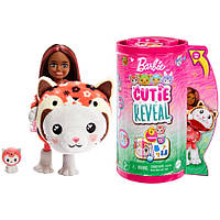 Барби Cutie Reveal Челси костюмы животных кукла Red Panda Cat с аксессуарами (7720090)