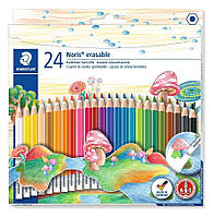 Staedtler Съемные карандаши Noris Club с ластиком 24 цвета (6022933)